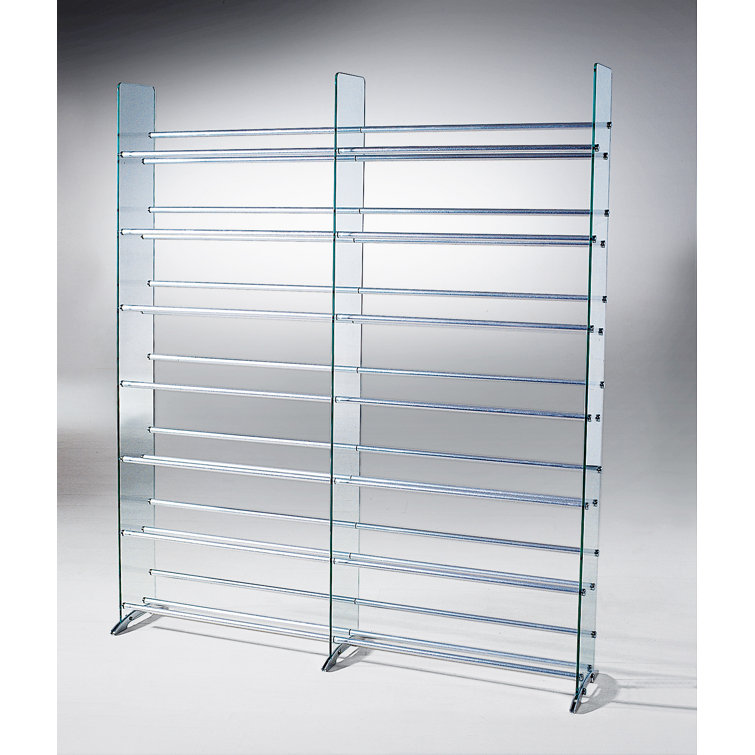 Symple Stuff Glass DVD/CD Rack for Storage 792 CDs 552 DVDs & Reviews